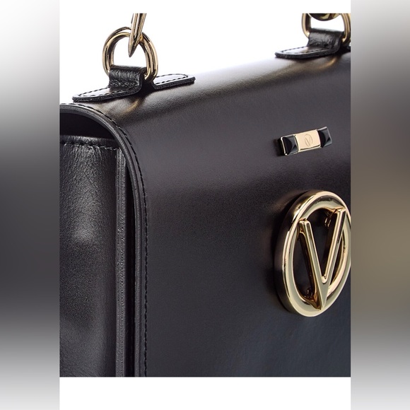 SOLD Valentino Black Mabel Robe Leather Bag NWT - Picture 4 of 7